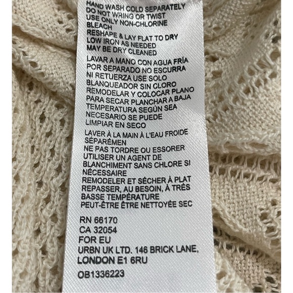 Anthropologie Pointelle Caftan NWT (One Size Fits all) - Picture 9 of 14